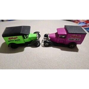 Kellogg’s Cereal  Antique Matchbox Diecast Trucks 1979 Set OF 2.READ DESCRIPTION